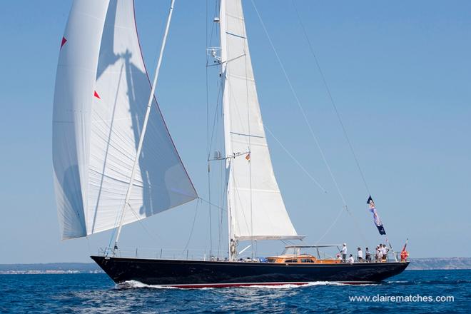 The 32m Bolero, certainly no back up dancer, emerged victorious in Class B.  - Superyacht Cup © www.clairematches.com